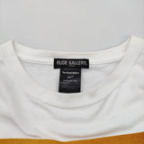 RUDE GALLERY THE STREET SLIDERS ザ・ストリート・スライダーズ 蘭丸T photo by おおくぼひさこ フォトプリント サイズL 半袖Ｔシャツ カットソー ホワイト メンズ ルードギャラリー【中古】6-0512S♪