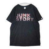 hide 50th anniversary FILM JUNK STORY サイズM 映画 半袖Ｔシャツ カットソー ブラック レディース【中古】6-0522S♪