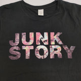 hide 50th anniversary FILM JUNK STORY サイズM 映画 半袖Ｔシャツ カットソー ブラック レディース【中古】6-0522S♪