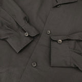 un/unbient THEIR SHIRT ゼアーシャツ UNSH35 ウールポリエステル 長袖シャツ 24SS ブラック メンズ アン【中古】6-0711M∞