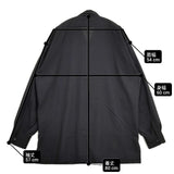 un/unbient THEIR SHIRT ゼアーシャツ UNSH35 ウールポリエステル 長袖シャツ 24SS ブラック メンズ アン【中古】6-0711M∞