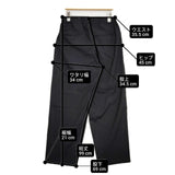un/unbient EASY TROUSERS イージートラウザーズ UNPT59 サイズ2 パンツ 24SS ブラック メンズ アン【中古】6-0711G∞