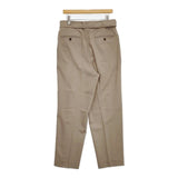 山内 ウールポリ 強撚ライトツイル ツータックパンツ 定価62920円 24166-wp サイズ4 パンツ 24SS ベージュ メンズ 山内【中古】6-0711G∞
