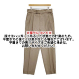 山内 ウールポリ 強撚ライトツイル ツータックパンツ 定価62920円 24166-wp サイズ4 パンツ 24SS ベージュ メンズ 山内【中古】6-0711G∞