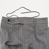 An ending Flare Slacks DORCHESTER フレアスラックス ヘリンボーン イージー パンツ 24SS グレー メンズ【中古】6-0925T♪