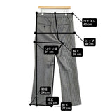 An ending Flare Slacks DORCHESTER フレアスラックス ヘリンボーン イージー パンツ 24SS グレー メンズ【中古】6-0925T♪