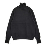 MITTAN スーパー180'sウールタートル サイズ2 KN-37 定価39600円 ハイネック セーター ニット 25AW ブラック ユニセックス ミタン/ミッタン【中古】6-0925T♪