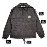 ONITSUKA TIGER QUILTED JACKET 定価33000円 2183B416 サイズXS キルティングジャケット ブラック ユニセックス オニツカタイガー【中古】6-0505T♪