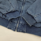 VANS Denim MA-1 Jacket サイズM 定価15400円 中綿 裏地キルティング ブルゾン ミリタリージャケット インディゴ ブルー メンズ バンズ【中古】6-0925T♪