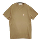 MAISON KITSUNE CHILLAX FOX PATCH ワッペンTシャツ サイズS 半袖Ｔシャツ カットソー ベージュ メンズ メゾンキツネ【中古】6-0512S♪