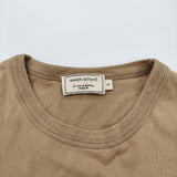 MAISON KITSUNE CHILLAX FOX PATCH ワッペンTシャツ サイズS 半袖Ｔシャツ カットソー ベージュ メンズ メゾンキツネ【中古】6-0512S♪