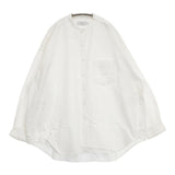 Graphpaper Oxford Oversized Band Collar Shirt オックスフォードオーバーサイズドバンドカラーシャツ 長袖シャツ ホワイト メンズ グラフペーパー【中古】6-0711M∞