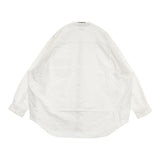 Graphpaper Oxford Oversized Band Collar Shirt オックスフォードオーバーサイズドバンドカラーシャツ 長袖シャツ ホワイト メンズ グラフペーパー【中古】6-0711M∞