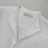 Graphpaper Oxford Oversized Band Collar Shirt オックスフォードオーバーサイズドバンドカラーシャツ 長袖シャツ ホワイト メンズ グラフペーパー【中古】6-0711M∞