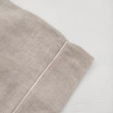 marka BASE BALL SHIRT - 60/- ORGANIC LINEN サイズ2 M23B-10SH01B リネン 七分袖 シャツ ベージュ メンズ マーカ【中古】6-0512M♪