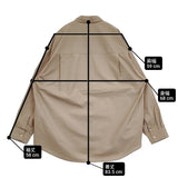 Graphpaper ALUMO for Graphpaper L/S Oversized Regular Collar Shirt 定価41800円 長袖シャツ 26SS ベージュ メンズ グラフペーパー【中古】6-0501M♪