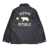 VISVIM COVERALL DMGD G.CORDS バック刺繍 サイズ2 定価330000円 カバーオール 25AW ブラック メンズ ビズビム/ヴィズヴィム【中古】6-0509M♪