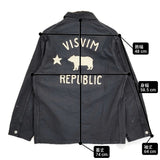 VISVIM COVERALL DMGD G.CORDS バック刺繍 サイズ2 定価330000円 カバーオール 25AW ブラック メンズ ビズビム/ヴィズヴィム【中古】6-0509M♪