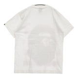 BAPE/A BATHING APE 青山限定 手刷り シリアルナンバー0020 サイズL 半袖Ｔシャツ カットソー ホワイト メンズ アベイシングエイプ【中古】6-0509S♪