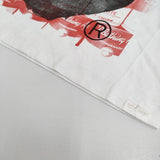 BAPE/A BATHING APE 青山限定 手刷り シリアルナンバー0020 サイズL 半袖Ｔシャツ カットソー ホワイト メンズ アベイシングエイプ【中古】6-0509S♪