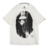BAPE/A BATHING APE カニエウエストモデル NW20周年記念 big head Tシャツ XL 半袖Ｔシャツ カットソー ホワイト メンズ アベイシングエイプ【中古】6-0509S♪