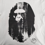 BAPE/A BATHING APE カニエウエストモデル NW20周年記念 big head Tシャツ XL 半袖Ｔシャツ カットソー ホワイト メンズ アベイシングエイプ【中古】6-0509S♪