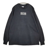 Nine Inch Nails ナイン・インチ・ネイルズ 90年代 NIN The Downward Spiral バンドTシャツ ALL SPORT XL 長袖Ｔシャツ カットソー ロンＴ ブラック メンズ【中古】6-0509M♪