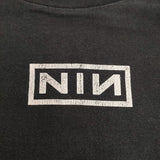 Nine Inch Nails ナイン・インチ・ネイルズ 90年代 NIN The Downward Spiral バンドTシャツ ALL SPORT XL 長袖Ｔシャツ カットソー ロンＴ ブラック メンズ【中古】6-0509M♪