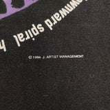 Nine Inch Nails ナイン・インチ・ネイルズ 90年代 NIN The Downward Spiral バンドTシャツ ALL SPORT XL 長袖Ｔシャツ カットソー ロンＴ ブラック メンズ【中古】6-0509M♪