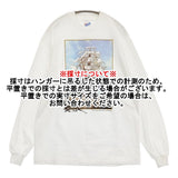 Salvador Dali サルバドールダリ デッドストック 未使用 Vintage 90s The Ship ミュージアムTシャツ サイズL 長袖Ｔシャツ カットソー ロンＴ ホワイト メンズ【中古】6-0509M♪