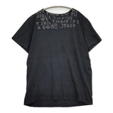 MARTIN MARGIELA エイズT ここのえ時代 Vネック 半袖Ｔシャツ カットソー ブラック×ブラック メンズ マルタンマルジェラ【中古】6-0501S♪
