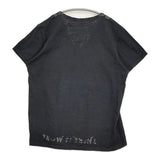 MARTIN MARGIELA エイズT ここのえ時代 Vネック 半袖Ｔシャツ カットソー ブラック×ブラック メンズ マルタンマルジェラ【中古】6-0501S♪