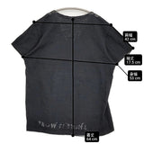 MARTIN MARGIELA エイズT ここのえ時代 Vネック 半袖Ｔシャツ カットソー ブラック×ブラック メンズ マルタンマルジェラ【中古】6-0501S♪