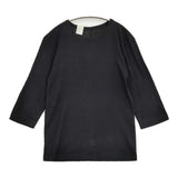 N.HOOLYWOOD 102-45 pieces コットンウール 七分袖 サイズ38 Ｔシャツ カットソー ブラック メンズ エヌハリウッド/ミスターハリウッド【中古】6-0512M♪