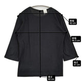 N.HOOLYWOOD 102-45 pieces コットンウール 七分袖 サイズ38 Ｔシャツ カットソー ブラック メンズ エヌハリウッド/ミスターハリウッド【中古】6-0512M♪