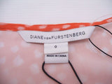 DIANE von FURSTENBERG/シルク/0/ピンク/カシュクール/ラップワンピース/ダイアンフォンファステンバーグ【レディース】【中古】1-0625S☆