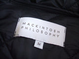 MACKINTOSH PHILOSOPHY フード付き キルティングコート サイズ36 コート ブラック レディース マッキントッシュフィロソフィー【中古】9-1022A△