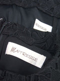 MAITRESSE フラワーレースセットアップ ノースリーブブラウス スカート セットアップ ブラック レディース メトリーゼ【中古】0-0423S▲