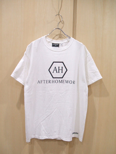 AFTERHOMEWORK 半袖ロゴTシャツ サイズM コットン ホワイト ブラック メンズ アフターホームワーク【中古】0-0530S♪