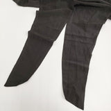 R&D.M.Co- グロッシーラミーカシュクールジャケット 定価35000円 ノーカラージャケット ブラック レディース オールドマンズテーラー【中古】6-0724S♪