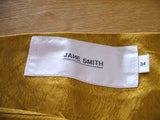 JANE SMITH ジャガード巻きスカート　サイズ34 ロングスカート マスタード ジェーン スミス【中古】1-0517M△