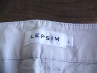 LEPSIM ストレッチ テーパード サイズL パンツ グレージュ レディース レプシィム/レプシム【中古】1-0317M△