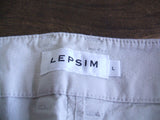 LEPSIM ストレッチ テーパード サイズL パンツ グレージュ レディース レプシィム/レプシム【中古】1-0317M△