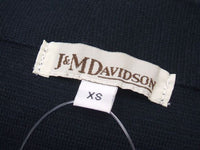 J&M Davidson サイズXS コットンニットノースリーブワンピース ボーダー 八木通商 ネイビー ホワイト レディース ジェイアンドエムデヴィッドソン【中古】1-0425S◎