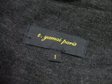 t.yamai paris ウールカットソー/サイズ1 カットソー チャコールグレー レディース ティ ヤマイ パリ【中古】1-0210M▲
