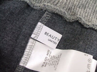 BEAUTY&YOUTH/UNITED ARROWS BYリブワイドパンツ 1614-225-4432 グレー レディース ユナイテッドアローズ【中古】0-1229T♪