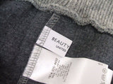 BEAUTY&YOUTH/UNITED ARROWS BYリブワイドパンツ 1614-225-4432 グレー レディース ユナイテッドアローズ【中古】0-1229T♪