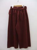Conges payes イージーワイドパンツ レッド コンジェ ペイエ 定価14000円【中古】1-0918T♪