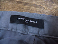 UNITED ARROWS センタープレス パンツ グレー サイズ38 ユナイテッドアローズ【中古】1-1005T△