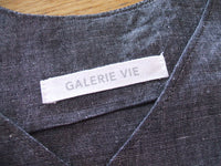 GALERIE VIE/シルク混ノースリーブワンピース/1/グレー/ギャルリーヴィー【レディース】【中古】1-0626S△